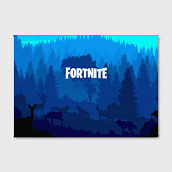 Холст прямоугольный Fortnite: Blue Forest, цвет: 3D-принт — фото 2