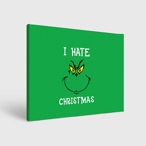Картина прямоугольная I hate christmas / 3D-принт – фото 1