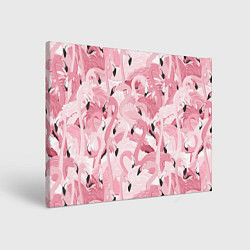 Холст прямоугольный Розовый фламинго, цвет: 3D-принт