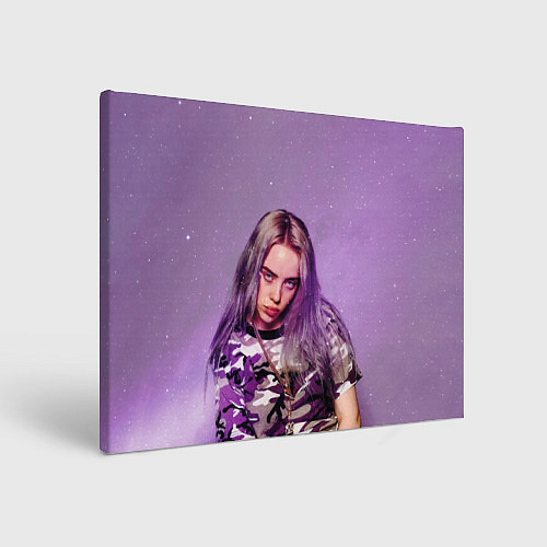 Картина прямоугольная Billie Eilish: Violet Fashion / 3D-принт – фото 1