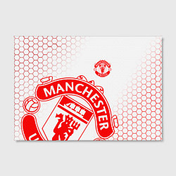 Холст прямоугольный Манчестер Юнайтед white, цвет: 3D-принт — фото 2