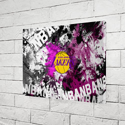 Холст прямоугольный Лос-Анджелес Лейкерс, Los Angeles Lakers, цвет: 3D-принт — фото 2