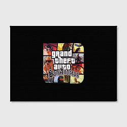 Холст прямоугольный GTA SA, цвет: 3D-принт — фото 2