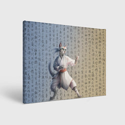 Картина прямоугольная Karate cat