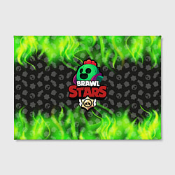 Холст прямоугольный BRAWL STARS SPIKE, цвет: 3D-принт — фото 2