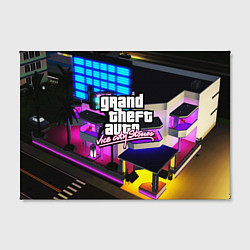 Холст прямоугольный GTA:VICE CITY, цвет: 3D-принт — фото 2