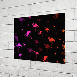 Холст прямоугольный Фламинго, цвет: 3D-принт — фото 2