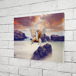 Холст прямоугольный Sea Sunset Horse, цвет: 3D-принт — фото 2