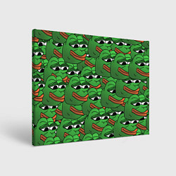 Холст прямоугольный Pepe The Frog, цвет: 3D-принт