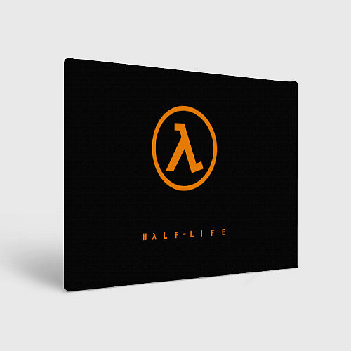 Картина прямоугольная Half-life orange logo / 3D-принт – фото 1