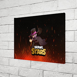 Холст прямоугольный Brawl stars Mortis Мортис, цвет: 3D-принт — фото 2