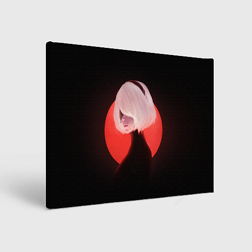 Картина прямоугольная 2b Nier Black / 3D-принт – фото 1