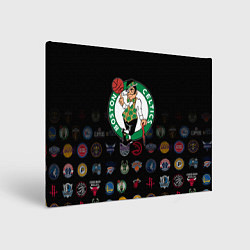 Холст прямоугольный Boston Celtics 1, цвет: 3D-принт