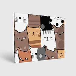 Картина прямоугольная Котейки