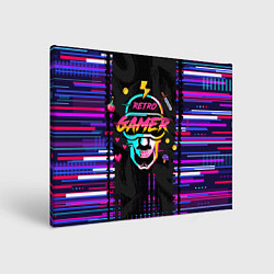Холст прямоугольный RETROGAMER3D47, цвет: 3D-принт
