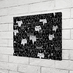 Холст прямоугольный КОТЫ BLACK, цвет: 3D-принт — фото 2