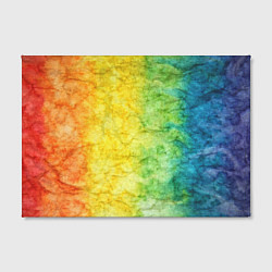Холст прямоугольный Разноцветный акварель градиент, цвет: 3D-принт — фото 2