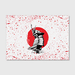Холст прямоугольный Самурай в каплях крови Z, цвет: 3D-принт — фото 2