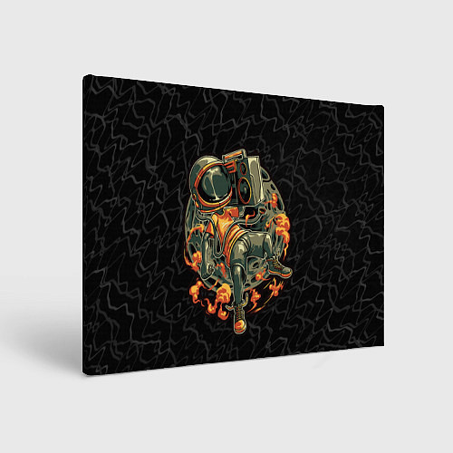 Картина прямоугольная Космическая музыка music / 3D-принт – фото 1