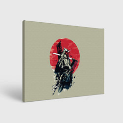 Холст прямоугольный Samurai man, цвет: 3D-принт