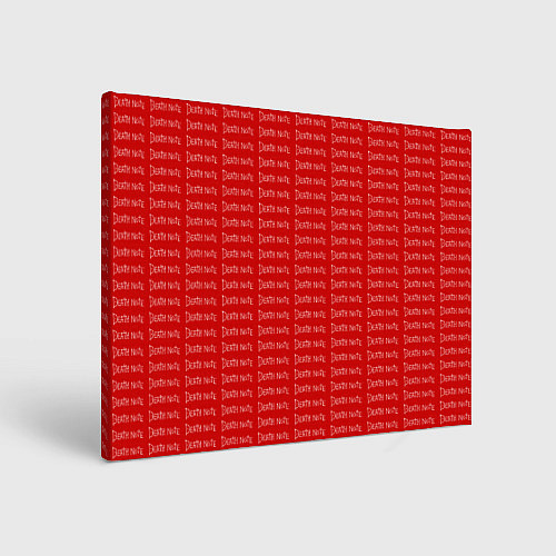 Картина прямоугольная Death note pattern red / 3D-принт – фото 1