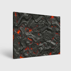 Холст прямоугольный Застывшая лава, цвет: 3D-принт
