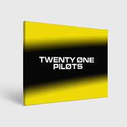 Холст прямоугольный TWENTY ONE PILOTS 21 PILOTS, цвет: 3D-принт