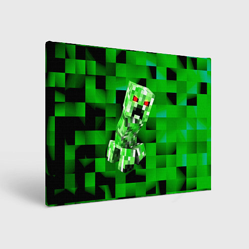 Картина прямоугольная Minecraft creeper / 3D-принт – фото 1