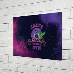 Холст прямоугольный JoJo’s Bizarre Adventure Gym, цвет: 3D-принт — фото 2