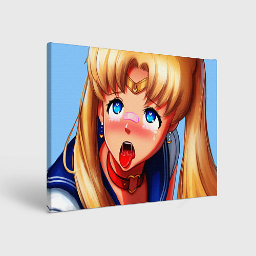 Картина прямоугольная SAILOR MOON AHEGAO / 3D-принт – фото 1