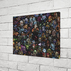Холст прямоугольный Heros Dota 2, цвет: 3D-принт — фото 2