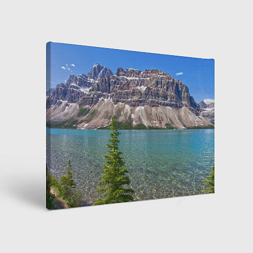 Картина прямоугольная Горное озеро / 3D-принт – фото 1