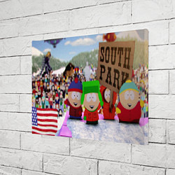 Холст прямоугольный Южный Парк South Park, цвет: 3D-принт — фото 2