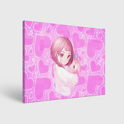 Холст прямоугольный Урарака Очако, цвет: 3D-принт