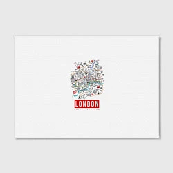 Холст прямоугольный Лондон, цвет: 3D-принт — фото 2