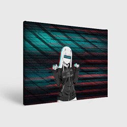 Холст прямоугольный Zero Two Senpai, цвет: 3D-принт