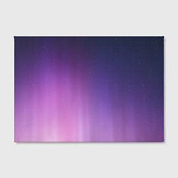 Холст прямоугольный Северное сияние фиолетовый, цвет: 3D-принт — фото 2