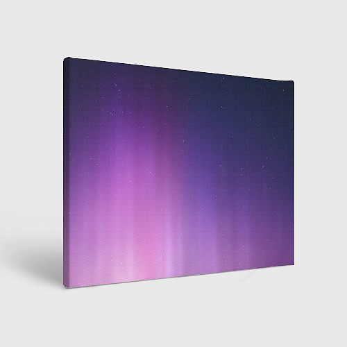 Картина прямоугольная Северное сияние фиолетовый / 3D-принт – фото 1