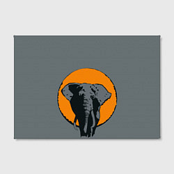 Холст прямоугольный Африканский Слон, цвет: 3D-принт — фото 2