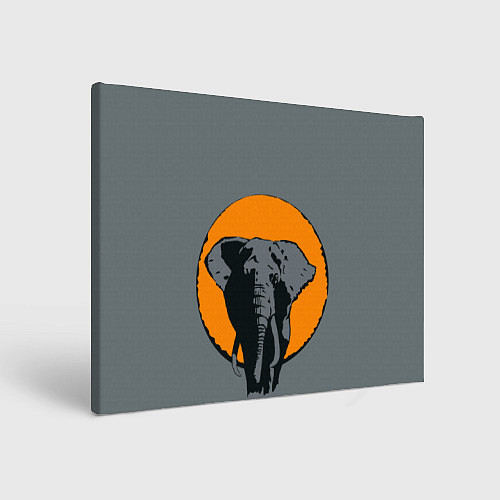 Картина прямоугольная Африканский Слон / 3D-принт – фото 1