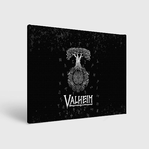 Картина прямоугольная Valheim Руны Иггдрасиль / 3D-принт – фото 1