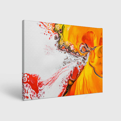 Картина прямоугольная Рисунок желтой краской / 3D-принт – фото 1