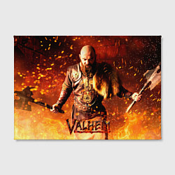 Холст прямоугольный Valheim Викинг в огне, цвет: 3D-принт — фото 2