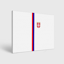 Холст прямоугольный Сборная Сербии, цвет: 3D-принт