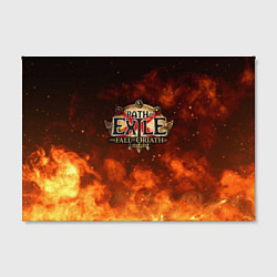 Холст прямоугольный Path of Exile Logo Путь изгнанника Лого Z, цвет: 3D-принт — фото 2