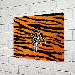 Холст прямоугольный След от когтей тигра, цвет: 3D-принт — фото 2