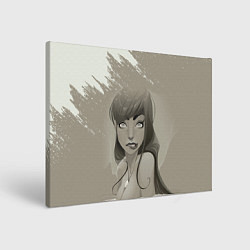 Холст прямоугольный Красивая русалка Beautiful mermaid, цвет: 3D-принт