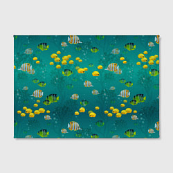 Холст прямоугольный Подводный мир Рыбки, цвет: 3D-принт — фото 2
