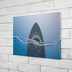 Холст прямоугольный Акула под водой, цвет: 3D-принт — фото 2