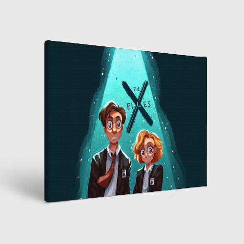 Картина прямоугольная Fox Mulder and Dana Scully / 3D-принт – фото 1